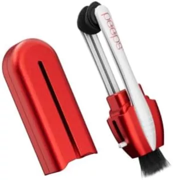Eyeglass Lens Cleaner - Efficient and Durable Carbon Microfiber Technology (Injected Red)